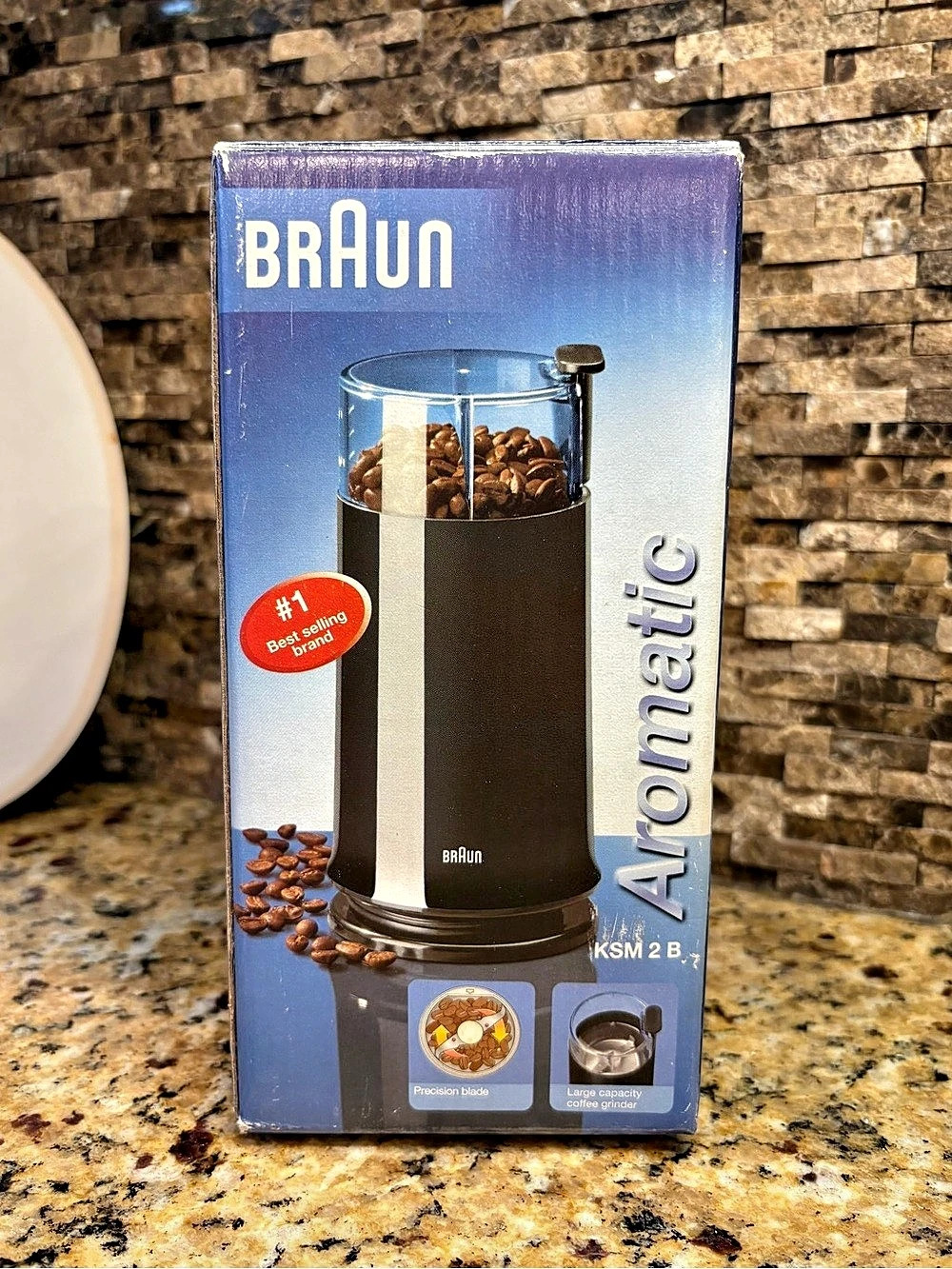Braun Aromatic Coffee Grinder KSM 2 B Coffee Grinder Black